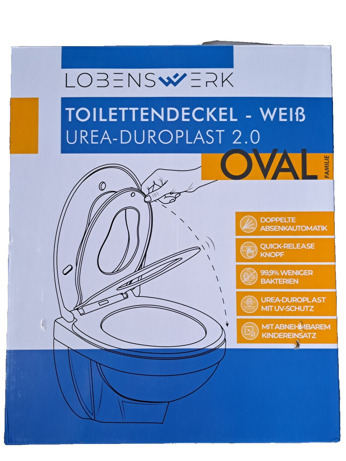Lobenswerk Toilettendeckel, Urea-Duroplast 2.0